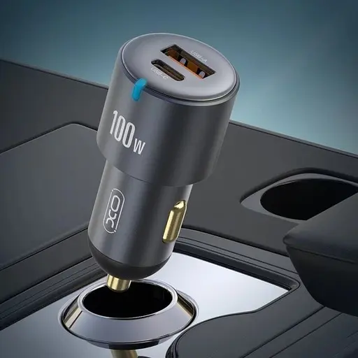 Автозарядное 100W XO CC47 Shared USB-A+USB-C QC PD3.0 - фото 4
