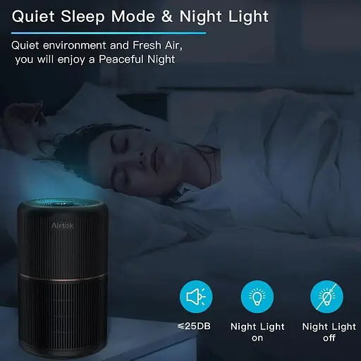 Воздухоочиститель AIRTOK для аллергиков с функцией ароматерапии - фото 5