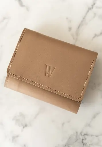 Кожаный кошелек Trinity карамель краст - фото 1