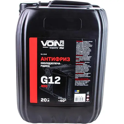 Антифриз Voin G12 Red 20 л (VA-1248) - фото 1
