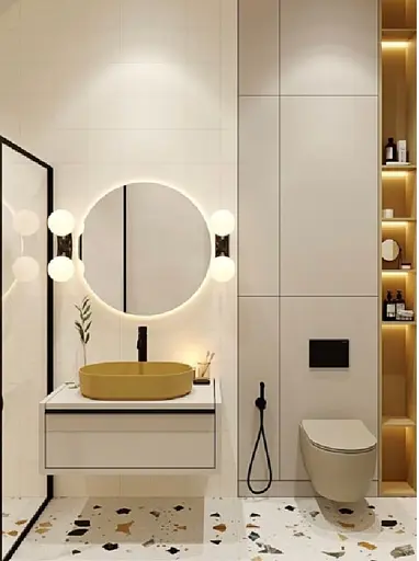 Змішувач гігієнічний TOPAZ LOFT TLF 32106-H39-BL латунний з душовим шлангом для ванної та туалету - фото 8