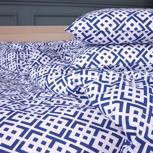 Пододеяльник MirSon бязь Abstract Blue 143х210 см (2200013163596) - фото 8