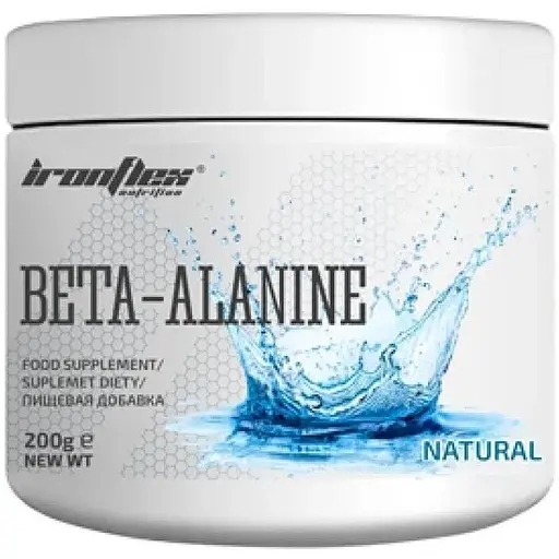 Бета-аланін IronFlex Beta-Alanine, 200 грам для підвищення витривалості - Без смаку