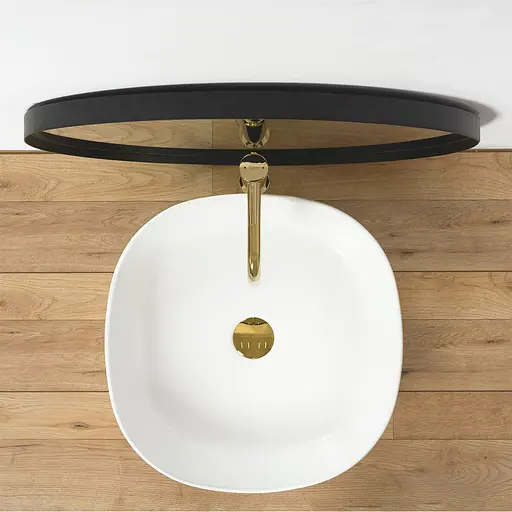 Умивальник Rea Elena white mat накладний білий REA-U7911, Білий матовий - фото 5