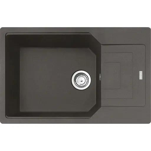 Кухонна мийка Franke Urban, фраграніт, прямокутник, з крилом, 780х500х220мм, чаша - 1, врізна, оборотна, UBG 611-78 XL, сірий сланець