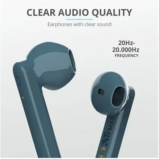 Наушники TWS Trust Primo Touch True Wireless Mic Blue (23780) - фото 9