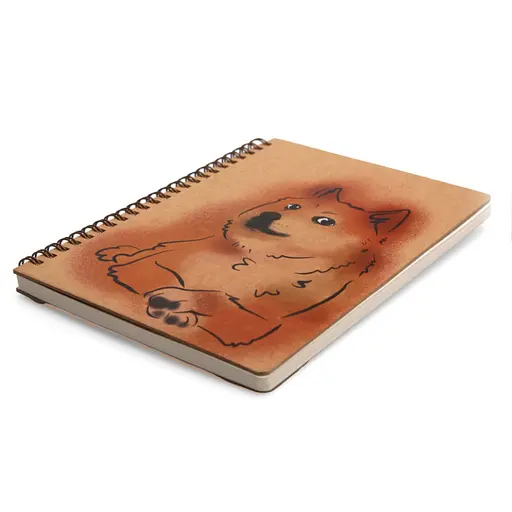 Блокнот "Доге" эко крафт-картон 11123-Т-KR формат А5 на пружине - фото 3