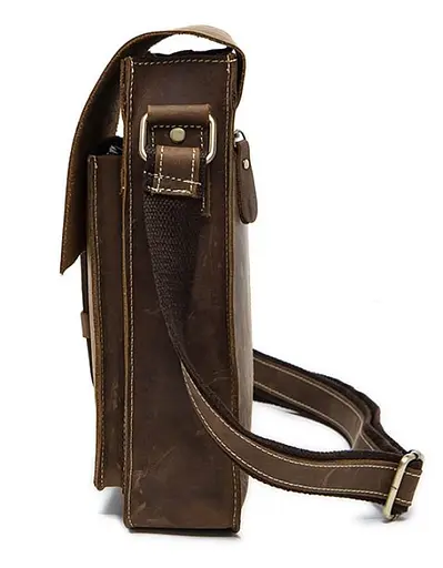 Чоловіча шкіряна сумка Vintage 27,5х22х5 см sum0012921 - фото 2