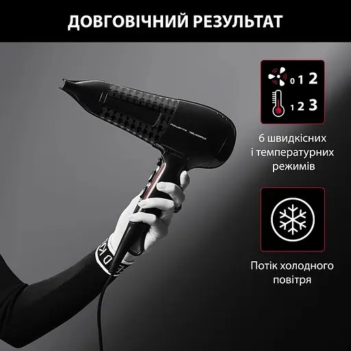Фен Rowenta POWERLINE Karl Lagerfeld CV591LF0 - фото 7