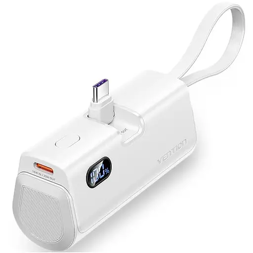 Павербанк Vention White 4800 mAh / 22.5 Вт (FHQW0) - фото 1