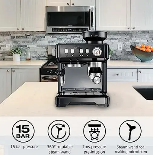 Професійна еспресо-машина 1600 Вт Solis Grind & Infuse - фото 4