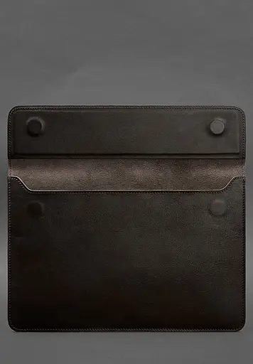 Кожаный чехол-конверт BlankNote на магнитах для MacBook Pro 16" Темно-коричневый - фото 3