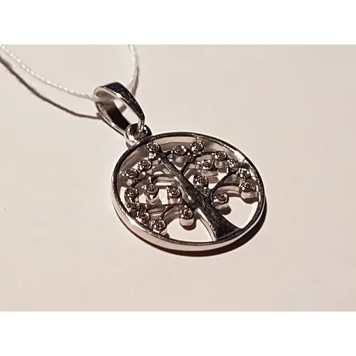 Золота підвіска Столична Ювелірна Фабрика Дерево життя з фіанітами. 440511б - фото 2