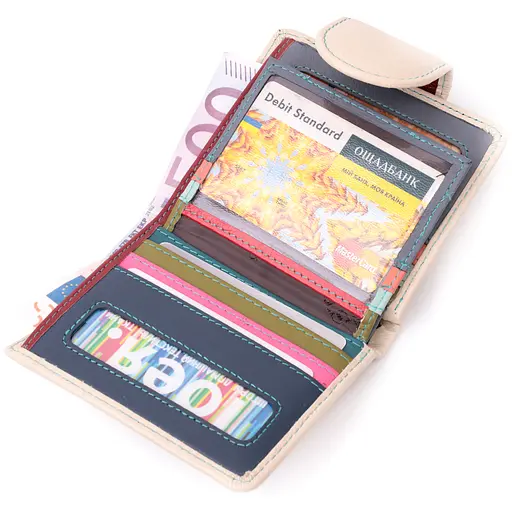 Кожаный женский кошелек ST Leather 10х11.3х1.5 см acs0028367 - фото 5