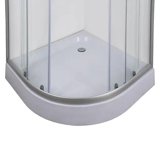 Душевая кабина Bravo Wisla 80T 000022471, прозрачный, матовый хром - фото 4