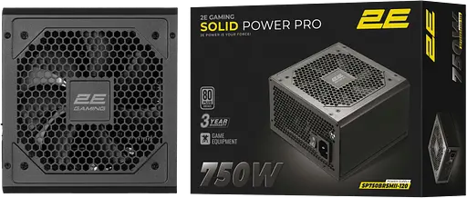 Блок питания 2E Gaming Solid Power Pro 750W 80+ Bronze (2E-SP750BRSMII-120)