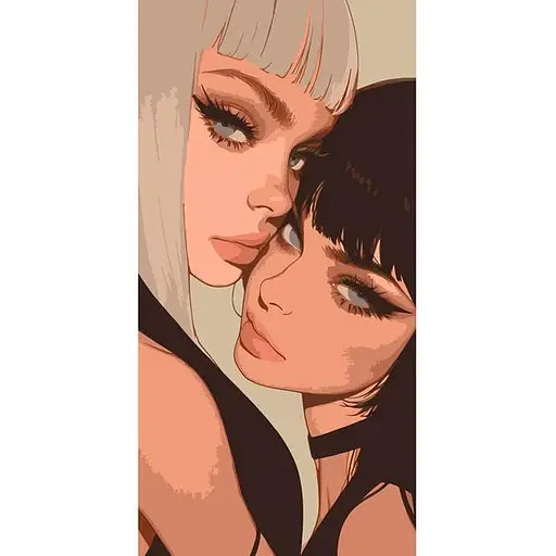 Набор для росписи ArtCraft Подружки 40 x 80 см (10139-AC)