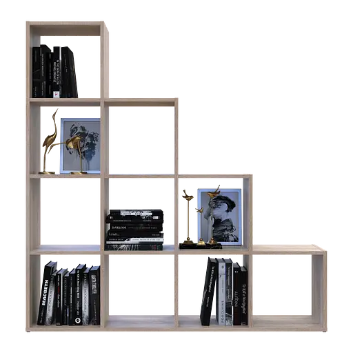 Стеллаж Doros Степь 4х4 Дуб сонома открытый 136.2х28.8х140.7 (41516165) - фото 3