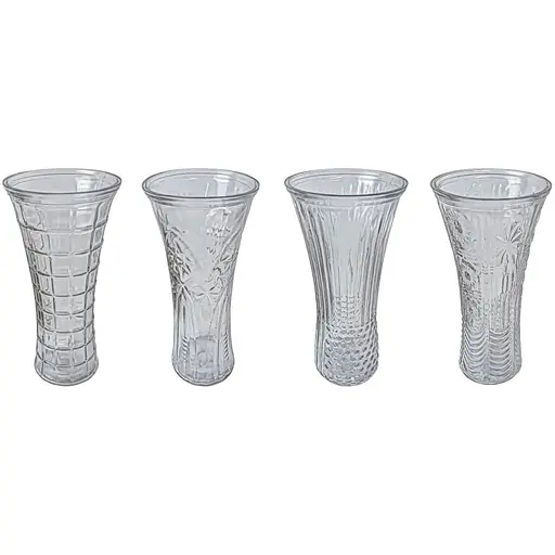 Ваза скляна Vittora Гірський кришталь 30 см VT-V-0010 в асортименті (148160)