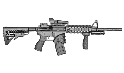 Тактическая цевь Fab Defense для М4 4 планки Пикатинни алюминий черное - фото 2