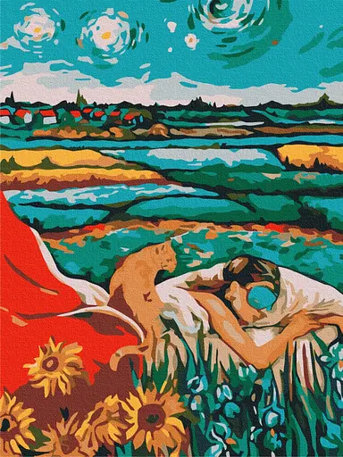 Картина за номерами на підрамнику Brushme Зоряна Одрі Viktoriya Kovalenko