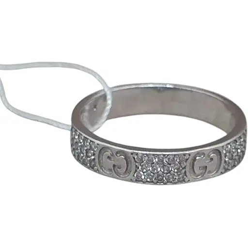 Срібне кільце Агні ГЕЛА з фіанітами. 1612/1Р-CZ 17,5