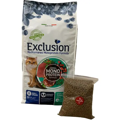 Корм Exclusion Sterilized Tuna для стерилізованих котів з тунцем 1кг (на вагу) - фото 1