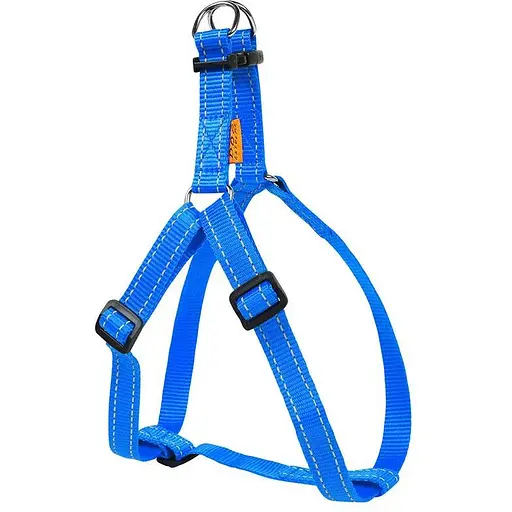 Шлея Dog Extreme з нейлону регульована (ширина 25мм, В:60-90см) блакитний