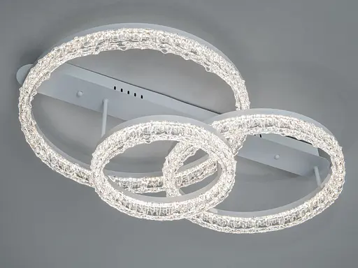 Стельова LED люстра кільця MX78203 біла 103 Вт три кільця акрилові плафони до 18 � - фото 1