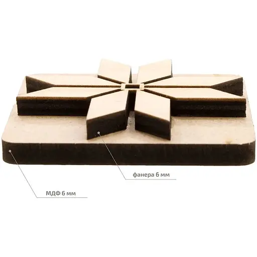 Штамп для вибійки Rosa Talent №5 Геометрія 6.5x6.5см - фото 2