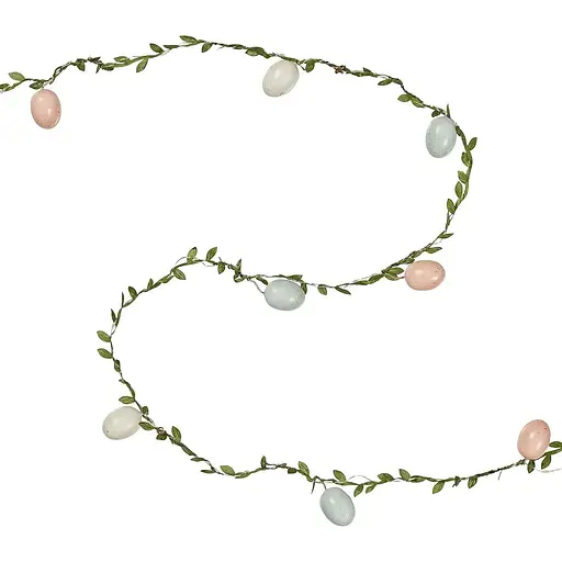 Гирлянда 20 крашеных яиц сказочные огни с теплым белым светодиодом на батарейках