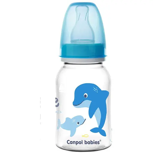 Пляшечка Canpol babies PP Love & Sea 120 мл блакитна