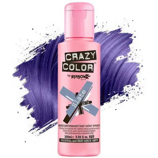 Тінт-фарба для волосся Crazy Color відтінок 74 слейт сіро-блакитний 100 мл