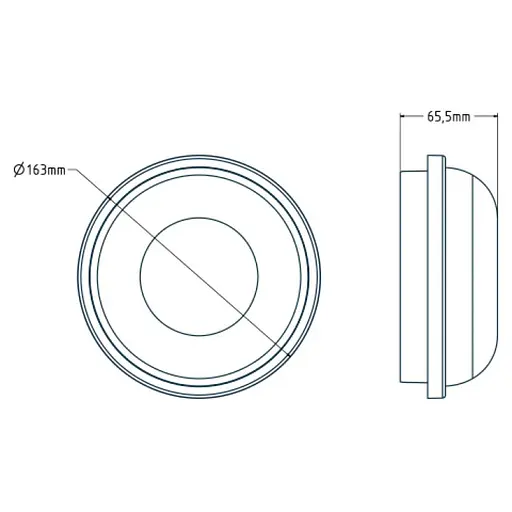 Светодиодный cветильник влагозащищенный ARTOS-15 15W черный 6400К - фото 2