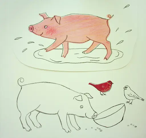 Розмальовка-розгорталка. Свійські тварини - фото 3