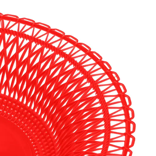 Фруктовниця пластикова кругла тарілка підставка для фруктів Ø 28 см Червоний 87875 - фото 4