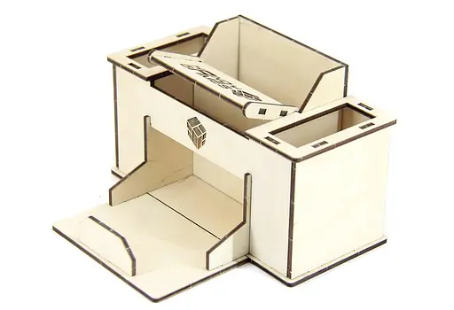 Дерев'яний конструктор "Настільний органайзер" 16 деталей - фото 7