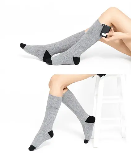 Шкарпетки з підігрівом ZBHSWZ04 без блоку живлення 38-44р. (Сірі) - фото 9