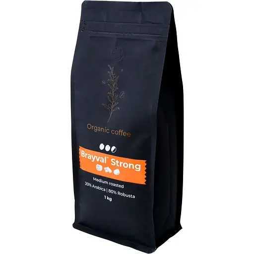 Кава в зернах Brayval Strong 1 кг - фото 1