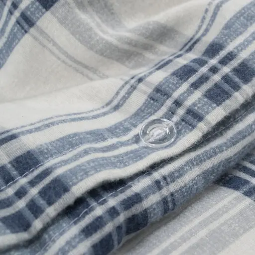 Постельное белье Lotus Home Фланель - Bella синий евро (svt-2000022349079) - фото 4