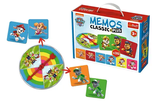 Настольная игра Trefl Мемо Классические. Щенячий патруль (Memos Classic&plus. Paw Patrol) (02269) - фото 5