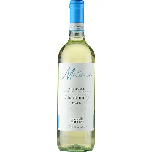 Вино Millini Chardonnay Sicilia DOC белое, сухое 12% 0.75 л
