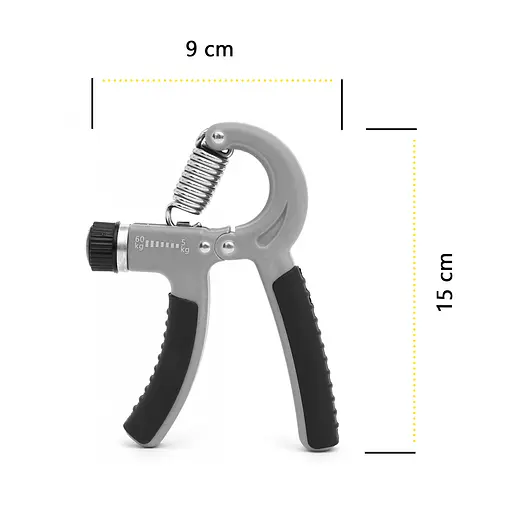 Еспандер кістьовий Cornix 5-60 кг з регульованим навантаженням XR-0383 Grey/Black - фото 2