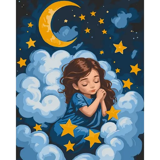 Картина за номерами "Спляче янголятко" Art Craft 15589-AC 40х50 см - фото 1