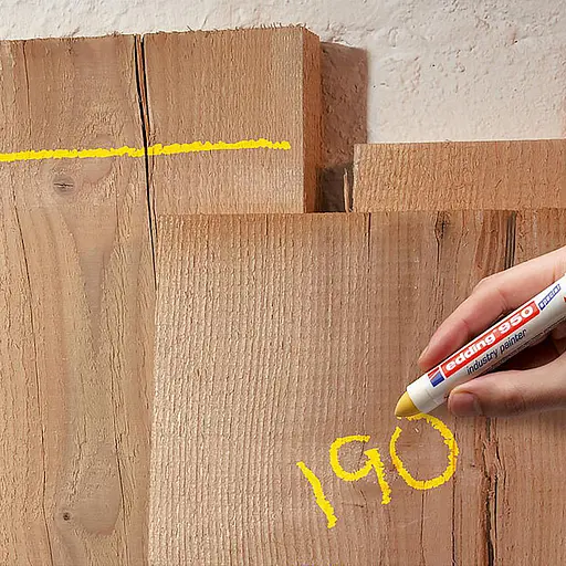 Маркер Edding Industry Paint конусообразный 10 мм белый (e-950/11) - фото 3