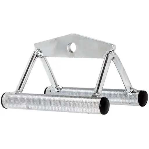 Ручка для тяги York Fitness подвійна (вузький паралельний хват), хром - фото 3