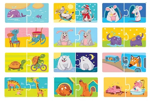 Обучающая игра-пазл "Противоположности" DoDo Toys 300151, 24 элемента - фото 2