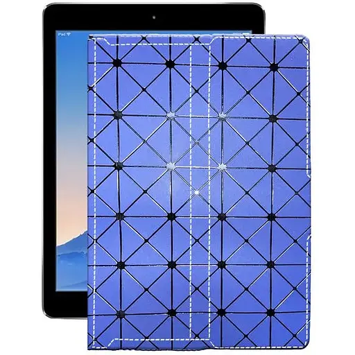Чохол StatusCASE з екошкіри для планшету Apple iPad Air 2 2014 (A1567) Синій ромб - фото 1