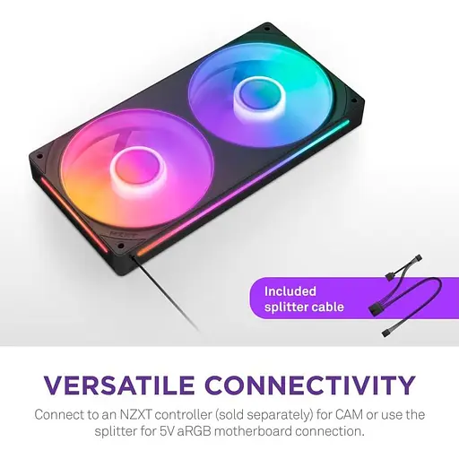 Вентилятор NZXT F240 RGB Core Black (RF-U24HF-B1) - фото 7
