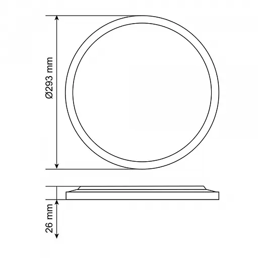 LED светильник с декоративной подсветкой VIDEX DL5R 22W 3000K-4000K-5000K Black - фото 10